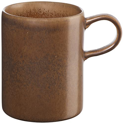 ASA form`art Gobi Henkelbecher aus Steinzeug in der Farbe Braun 0,3l, Maße: 8cm x 8cm x 8cm, 42061020