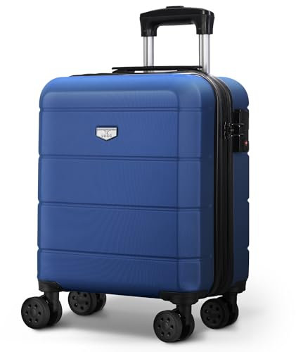 LUGG 15 Inch Jetset Lightweight Travel Cabin Bag Carry On Approved Suitcase ABS Shell Protection Water Resistant & Safe Locking System Easyjet Free Under seat Luggage (45x36x20cm)