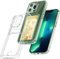 Xerial für iPhone 15 Pro hülle mit kartenfach, Transparent Silikon TPU Handyhülle, Ultra Dünn, Soft, Stoßfest Schutzhülle，Bumper Cover