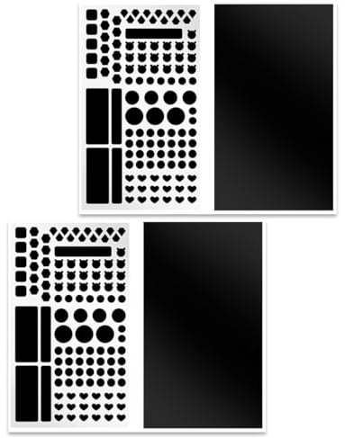 INGJIA 4 Blätter LED Abdeckung, Lichtdimmer Folie selbstklebend, Aufkleber Elektronikgeräte, Abdunklungsfolie, Home Office, Beleuchtung, Lichtwecker, abdunkeln, dimmen 50%~80% & 80% ~ 100%