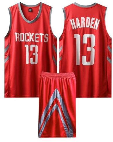 2 Pièces Tenue Basket Enfant/Adulte 2024, Ensemble Basket Enfant/Adulte, Pop Maillot Basket Enfant/Adulte, Maillot sans Manches + Pantalon Court Enfants/Adulte Rouge 3XL