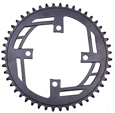 PROWHEEL 32T/34T/36T/38T/40T/42T/44T/46T/48T Kettenblatt 104BCD rundes schmales breites Einzelrad-Kettenblatt für 9/10/11/12-Gang, MTB, E-Bike, Elektrofahrrad, Rennrad, Citybike, Klapprad, BMX