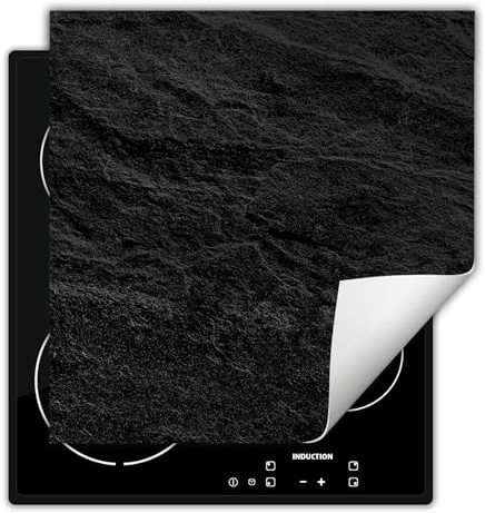 DarHaus Herdabdeckplatte 50x52 cm Schwarz Schiefer