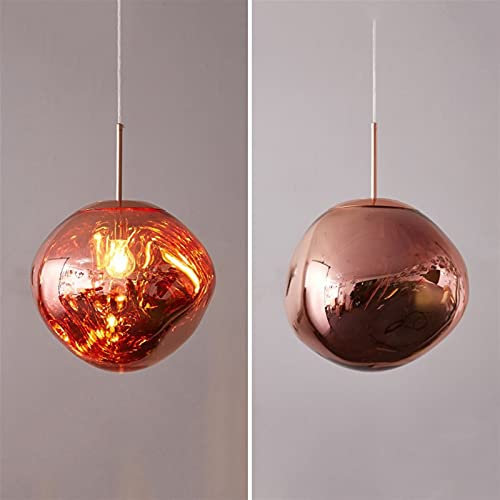 Lava LED-Pendelleuchten, modernes Licht, PVC-Beleuchtung, Wohnzimmerleuchten, Innendekoration, Heimdekoration, Loft-Küche, Hängelampen, Beleuchtung, Kronleuchter (Farbe: Rose, Größe: 50 cm) Lucky Star