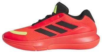 adidas BB Legends Low, Zapatillas de Baloncesto Unisex Adulto, Lucid Red/Core Black/Lucid Lemon, 43 1/3 EU