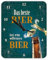 Blechwaren Fabrik Braunschweig GmbH Das Beste Bier ist EIN offenes Bier - Wanduhr - Kultuhr - KU25