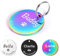 GISUREY Hundemarke mit Gravur für Hunde Katzen, Edelstahl Hundemarke Personalisiert Lasergraviert mit Süßen Symbolen, Adressanhänger Hund in 4 Größen, Ideal Namensschild für Halsband (Mehrfarbig, S)