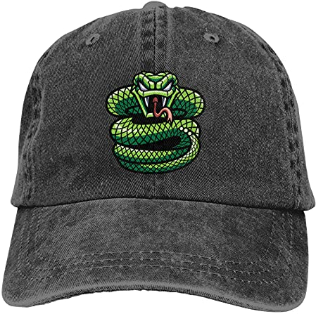 Generic Freizeit Basecap Grüne Schlange Golf Caps Sonnenschutz Golf Hüte Casual Baseball Cap Für Tennis, Reisen, Auf Reisen