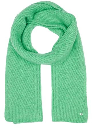 s.Oliver Strick-Schal mit Fischgrätenmuster und Logo-Ring