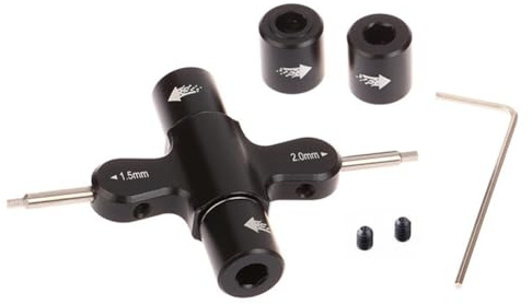 iFutniew M3 M5 Schraubenschlüssel Schraubenmutter 1,5 2,0 mm Sechskantschraubendreher Schnellspanner Propellermotor Prop Tool für RC Quadcopter FPV-Drohne Ersatzteile Zubehör Teile