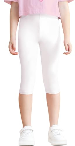 Charmi 3/4 Leggings Pantacourt Pantalon Court Coton Fille Blanc 10-12 Ans (Taille du Fabricant 160)