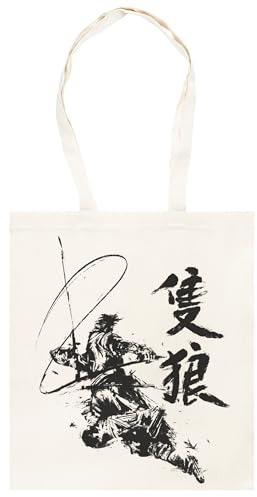 Udaytee Sekiro Samurai Wächter Beigefarbene Unisex-Einkaufstasche Aus Baumwolle