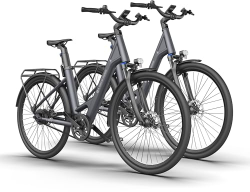 A Dece Oasis ADO ebike 28 Zoll, Air 28 E-Bike *2 Elektrofahrrad,345,00 Wh Akku, ebike Damen/Herren,1 Gang, 3,5-Zoll-IPS-Display,Momenten-Sensor, Riemenantrieb