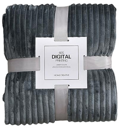 Gestreifte Flanelldecken für Betten, einfarbig, weich, warm, Nerz-Überwurf, Sofabezug, Tagesdecke, Strand, Reisedecken