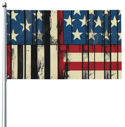 Flagge, 90 x 152 cm, Banner, doppelseitige Outdoor-Flagge mit 2 Ösen, Comic-Stil, 200D, robuste Außendekoration, Polyester-Banner, Hofflagge für den Urlaub im Freien