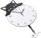 FUNOMOCYA Wanduhr für den einzug Schlafzimmer Decor katzn für Katzen 3D-Uhr Uhr Kit-Katze Vintage-Dekor Katzendekor Kätzchen entworfene Uhr Kunst-Acryl-Uhr stumme hängende Uhr