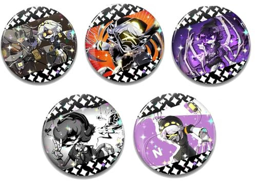 JUSONGKWCP 5 Pcs Murders Drones Abzeichen Brosche, 58mm, Mehrfarbig, Modern, Unisex, Nadelbrosche, Anstecknadel