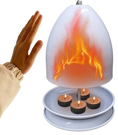 Small Space Tea Light Heater,Portable Candle Radiator, Creative Tea Light Radiator, Compact Tea Light Warmer for Desk Use, Stylish and Functional Warmer for Cozy Living Room Ambiance and Comfort