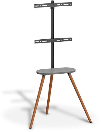 Metronic 451077 - Supporto per TV a treppiede, 43, 65, 109-165 cm, legno