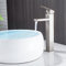 XWIHTR robinet de mélange en acier inoxydable chaud et froid de haut style, anti-goutte avec mélangeur monocommande silencieux pour salle de bain, lavabo, petite cuisine (brossé-h)