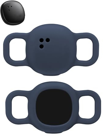 2pack Protective Case for Tile sticker 2024 Tags Anti-Loss Tracker Silicone Durable and Stylish Cover,Waterproof,Anti-fall,Dogs,Cats Locator Case, Midnight Blue