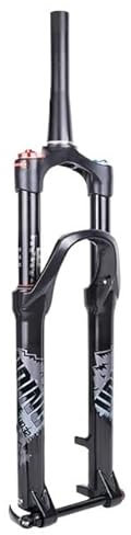 SkyjOy Fourche VTT Fourche à Suspension pneumatique 32 RL 120 mm 29 Pouces 29 Pouces avec axe traversant Conique Droit à dégagement Rapide for vélo VTT Fourche VTT 26 Pouces(Tapered Thru Axle)