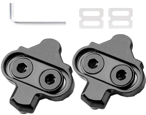 deegbbyi Rennrad-Mountainbike Pedale Cleats, Fahrrad Cleat, Schuhplatten, Road Cleat, Fahrrad Stollen Kompatibel mit SPD Cleats, Leicht, rutschfest, Einfache Installation, für Rennrad, MTB
