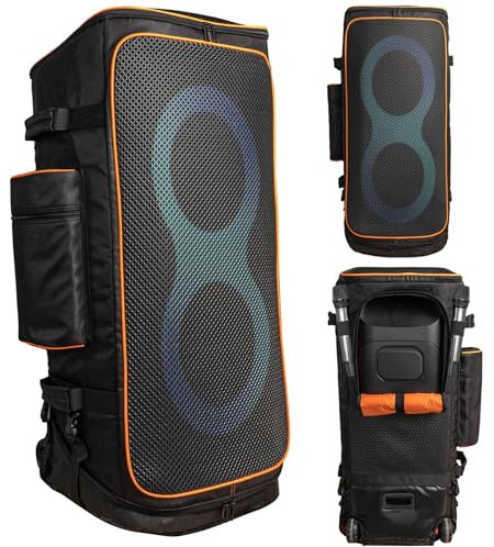 Hzycwgone Tragetasche Reisetasche Robuste Hülle Tasche Tragbarer Schutztasche für JBL PartyBox 710 Rollbarer Bluetooth Party-Lautsprecher,Mikrofon,Ständer & Zubehör,Schwarz