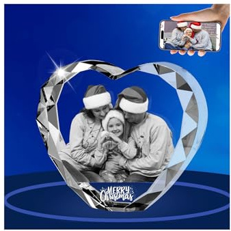 Individuelles 3D-Lasergravur-Bild, personalisiertes Bild, Geschenk, Weihnachten, Kristall, Jahrestag, Hochzeit, Valentinstag, Geschenke für Frauen