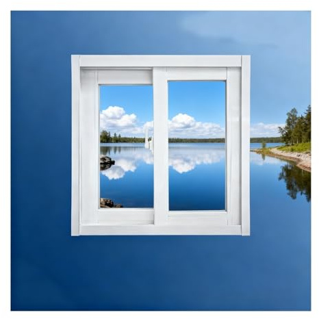 SHAARI Ventanas Correderas De AleacióN De Aluminio, Ventana PequeñA Blanca, FáCil InstalacióN, Aplicable A Granjas Rurales, Gallineros(50x50cm)