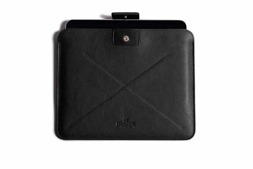 Étui en Cuir Harber London pour iPad | Compatible avec iPad Pro 12,9 (2018/2022) | Noir | Fabriqué à la Main avec des matériaux durables et éco-certifiés