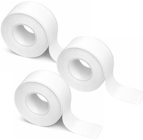 3 Rollen Thermo Etikettenband Selbstklebend 15mm x 4m, Passend für PRT Qutie/MakeID L1/Q1/D35/P12, Wasserfeste PVC-Étiquettes, Ohne Tinte/Toner, Flexibel für Büro, Schule, Haus und Lager