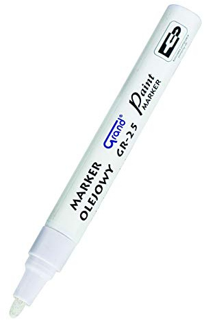Grand PERMANENT CAR TYRE TIRE METAL PAINT PEN OIL BASED MARKER WATERPROOF 10 COLOURS G (White)