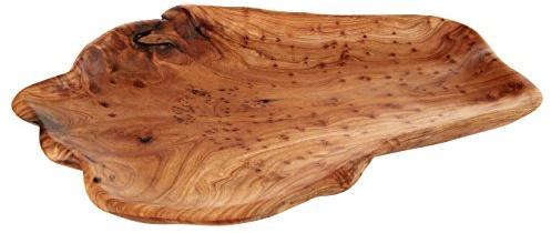 Premier Housewares Kora Serving Dish, Natural Cedar (41 x 28 cm)