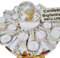 Sindy Bomboniere: Torta Porta Confetti Chiavi con Calice (Torta 14 fette Chiavi Comunione) - Originali, Economiche, Unica forma a torta - Oro - 7 cm x 7 cm
