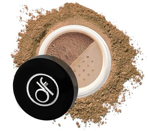 Dermaflage Mineral Powder Foundation - Full Coverage, Talc-Free & Lasting Matte Finish - Natural Ingredients with Antioxidants - Safe for Sensitive Skin & Made in USA