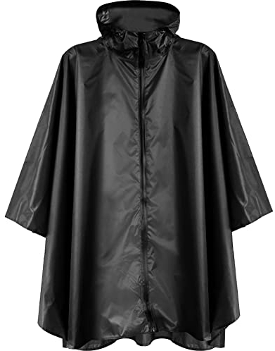 ANYOO Wasserdicht Radfahren Regen Poncho Portable Leichte Regenjacke Mit Kapuze Fahrrad Fahrrad Compact Regen Cape Wiederverwendbare Unisex für Backpacking Camping Outdoors