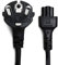3 Pin Notebook Adattatore Caricatore Cavo di Alimentazione Per HP Dell Toshiba Asus Sony Acer Samsung Lenovo Thinkpad Yoga, KEMA EUR 16A 250V, 1.5 Metri / 5FT - Approvare CE