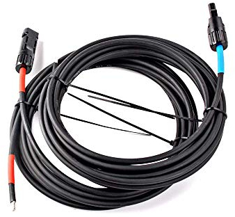 WATTSTUNDE MVK6.3 Solarkabel mit Multi-Contact Stecker - 3m 6mm2 Anschlusskabel Solarmodul zu Laderegler MC kompatibel (3m, 6mm²)