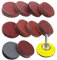 Dandelionsky 100PCS 3 Inch Sander Disc Pads 80-3000 Grit Sandpaper with Abrasive Polish Pad Plate for Drill Grinder Rotary Tools