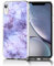 Verco Phone Case for iPhone XR, Shockproof Bumper for Apple iPhone XR Cover Silicone, 6.1 inch Back Case clear with motive, purple marble