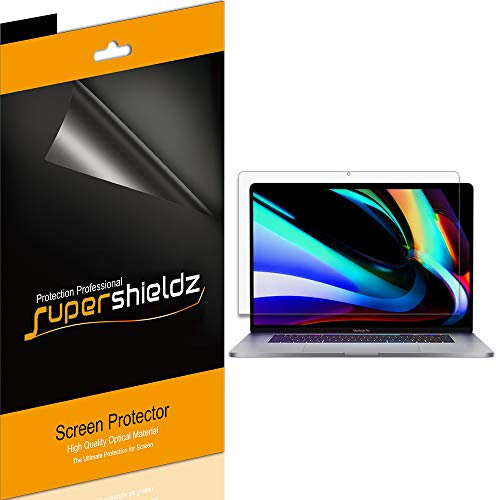 Supershieldz - Protector de Pantalla Ordenador para Apple MacBook Pro de 16 Pulgadas (antideslumbrante y antihuellas, Mate, Modelo 2019)