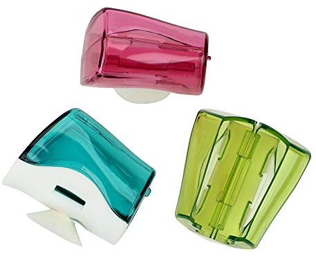 iTimo Saugnapf Zahnbürstenhalter, Wandhalterung, 3er Set