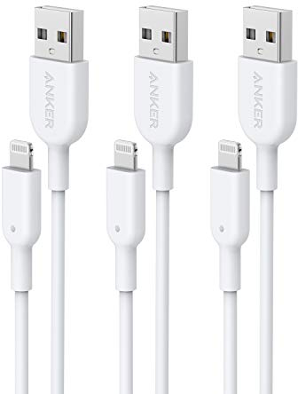 Anker iPhone Ladekabel Powerline II iPhone Kabel 0,9m Lightning Kabel, für iPhone 14/13 / 12/11 / X/XS/XR/SE / 8 Plus / 7/6 und mehr (Weiß)