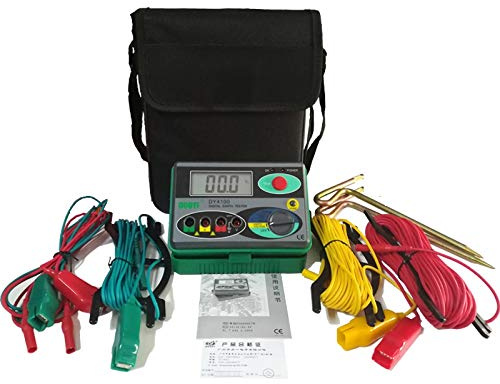 Misuratori di resistenza di isolamento digitale a terra, 0-2000 Ohm DCV ACV Meter Megohmmeter Megohm