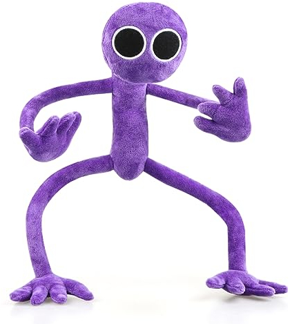 Plüschtier Rainbow Monster Lila, Horrorspiel Kuscheltier Plush, Stofftier Rainbow Plüsch Puppe Geschenk für Kinder Erwachsen