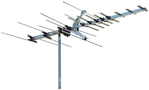 Winegard HD7694A Antenne HDTV extérieure longue portée – Antenne TV portée de 60 km, haute VHF/UHF, 4K Ultra HD Ready, chaînes locales gratuites, amplification avec Boost XT LNA-200