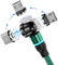 Magnetisches Ladekabel 3A Schnelles Aufladen & Datensynchronisation 1M/2M Magnet-USB-Kabel 360°+180° Drehen Magnetisch 3 in 1 Magnetkabel für Alle Android Phone/Micro USB/Typ C/USB C Smartphones