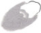 Sonew Grauer Gefälschte Bärte, Halloween Lustiger Zubehör, Männlicher Gesichtsseife Falscher Schnurrbärte für Halloween Cosplay Party Supplies