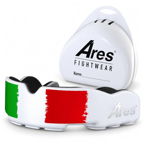 Ares SlimLine Mundschutz Boxen inkl. Hygiene-Box für Kampfsport & Athleten | Maximaler Zahnschutz dank Optimaler Passform - Profi Mouthguard für Herren & Damen - Premium Mundschutz Kampfsport